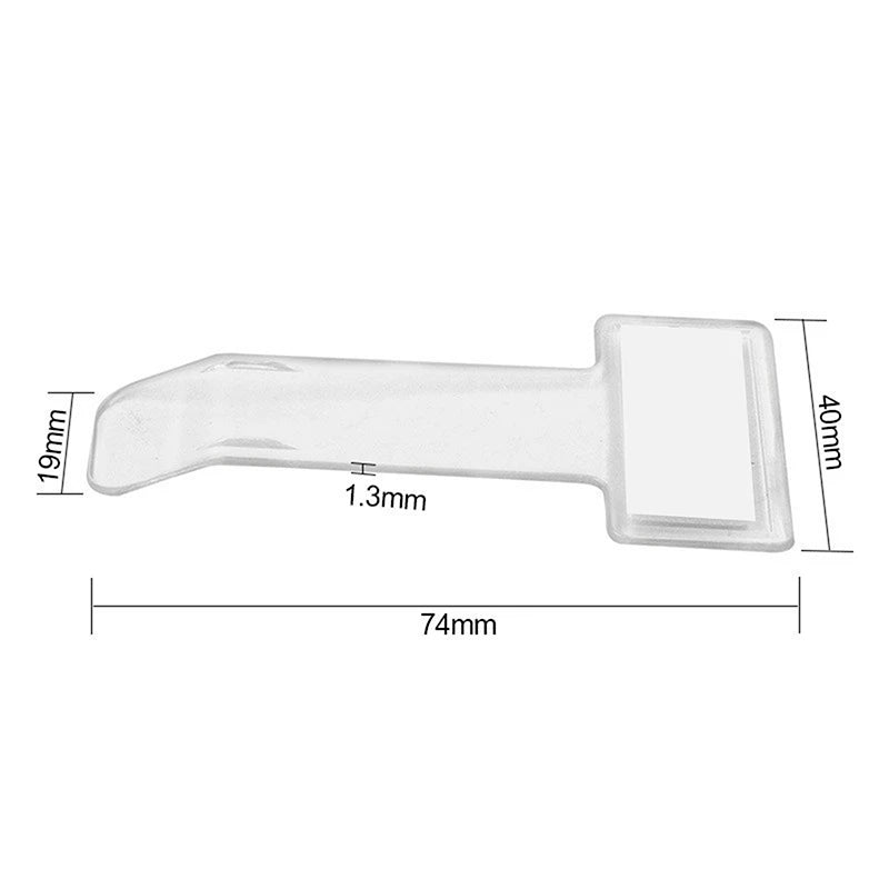 5Pcs Clear Plastic Car Styling Parking Ticket Holder Car Fastener Card Holder Mounting Fastener Organizer Windshield Stickers Oasis Select