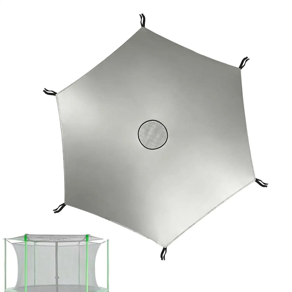 Trampoline Sun Shade Waterproof Heavy Duty Sunblock Cloth Sun Protection Trampoline Tarp for Outdoor Kids Backyard Porch Lawn Oasis Select