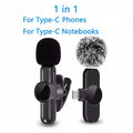 Wireless Dual Lavalier Mic Kit for iPhone, Android & PC