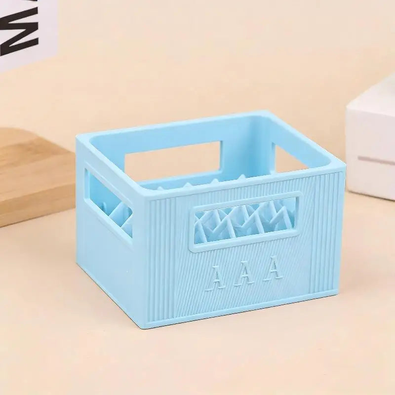 1Pcs 30/20 Compartments 3D Printed Beer Crate Shaped Battery Storage Box Stackable Desktop Organizer Battery Holder Container Oasis Select A7