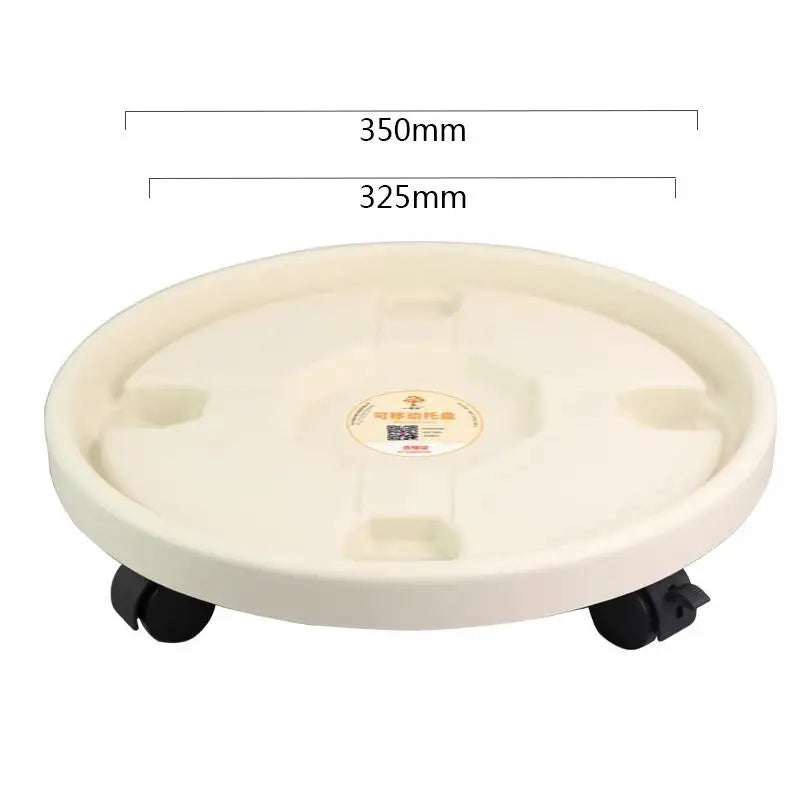 Rolling Plant Stand Tray with Wheels – Heavy Duty Pot Caddy