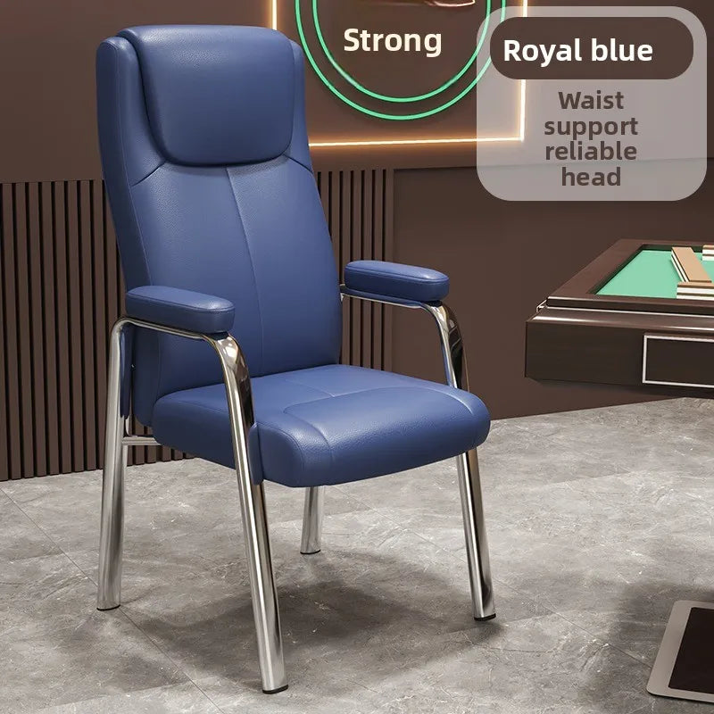 Mahjong chair chess room special high backrest chair comfortable sedentary home chess and card sofa chair mahjong table Oasis Select Rice White