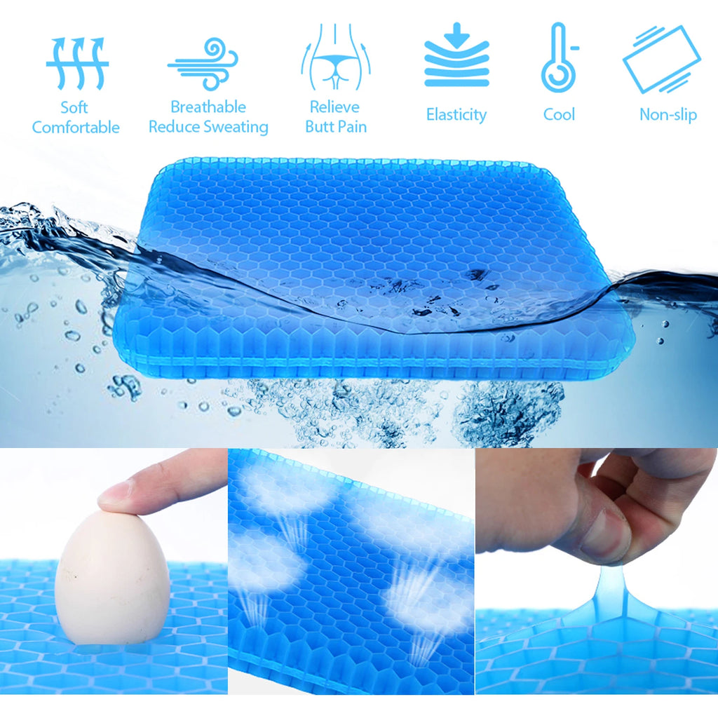 New honeycomb seat cushion, highly elastic, non-collapsible, breathable and cool, suitable for automobiles, offices outdoor use Oasis Select