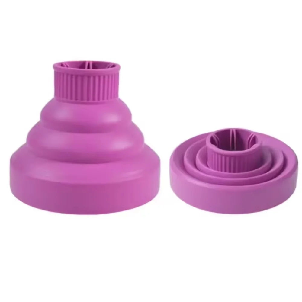 Silicone Hair Dryer Curl Diffuser – Foldable & Universal Fit Hair Dryer Diffuser Oasis Select Purple