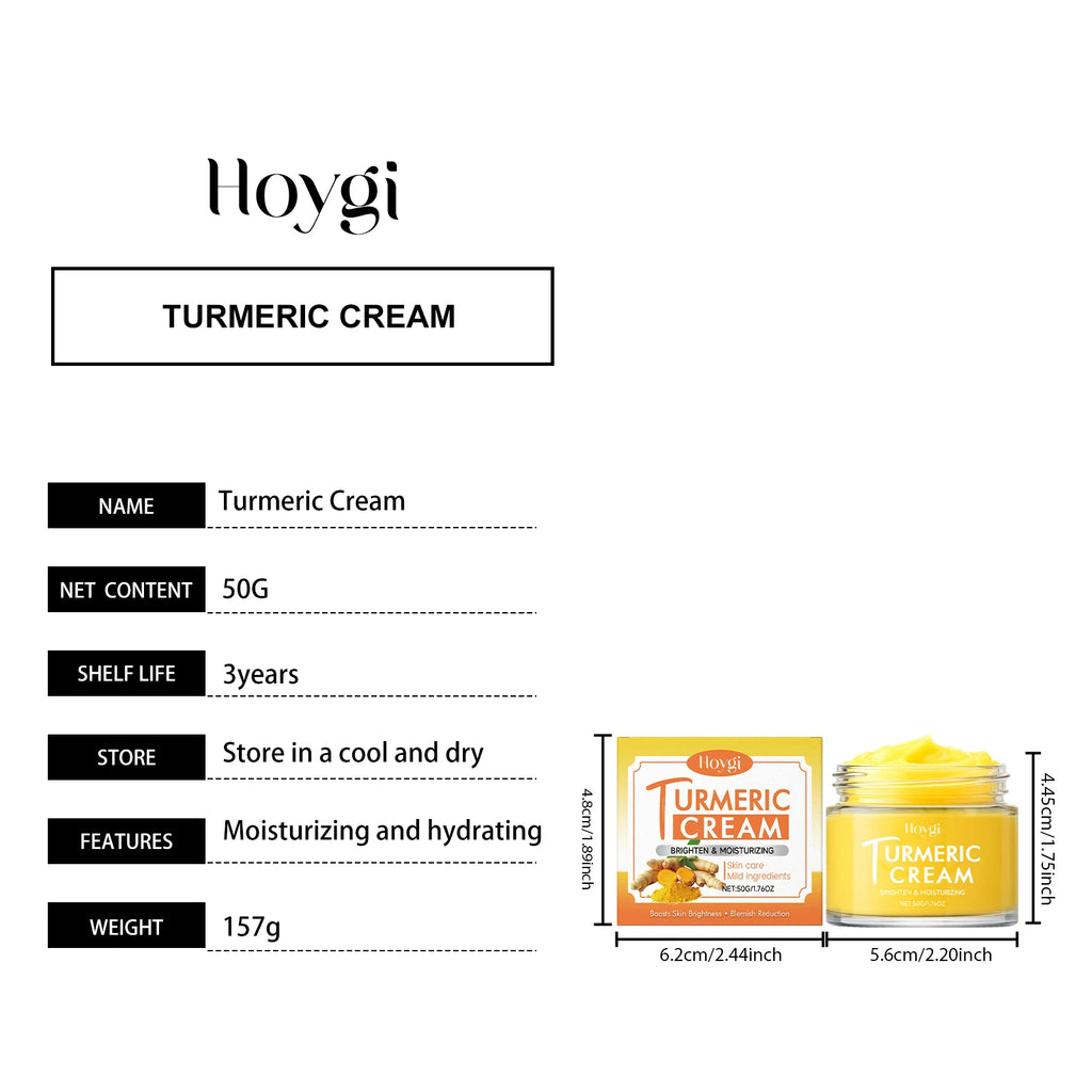 Hoygi Turmeric Brightening Skincare Set – Cream & Cleanser Brightening Skincare Set Oasis Select Facial Cream A