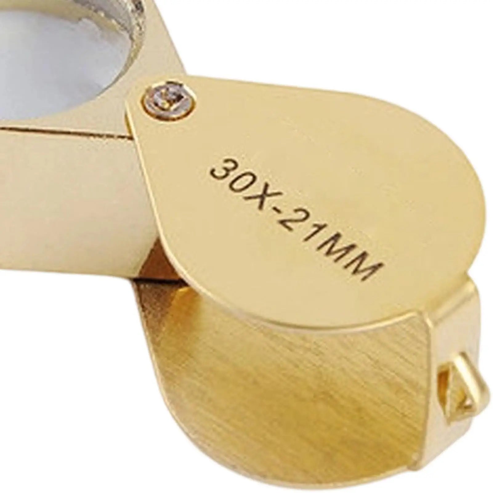 Magnifying Glass 30X Pocket Loupe Magnifier Jewelry Magnifying Glass Foldable Diamond Triplet Eye Glass Tool Reading Magnifier Oasis Select