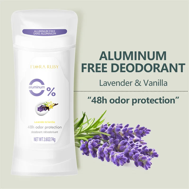 Deodorant Women Aluminum Free Antiperspirant Honey Peach Stick 72H Lavender Scent Long lasting fragrance Deodorants 74g/2.6 Oz Oasis Select 01