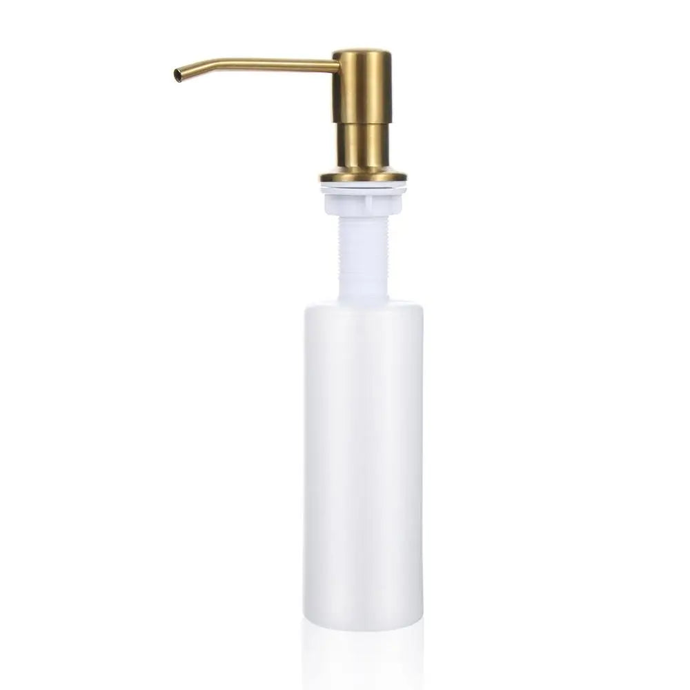Pump Liquid Hand Wash Stainless Steel Kitchen Supplies Bathroom Accessories Sink Soap Dispenser Lotion Storage Bottle Oasis Select gold