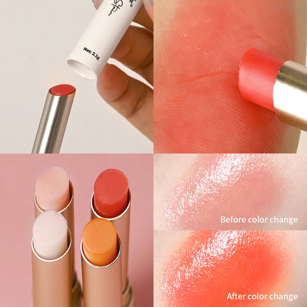 Lipstick PH Color-Changing Lip And Cheek Stain Dual-Use Lipstick Deep Moisturizing Hydrating 4 Shades Available Lips Balm Makeup Oasis Select