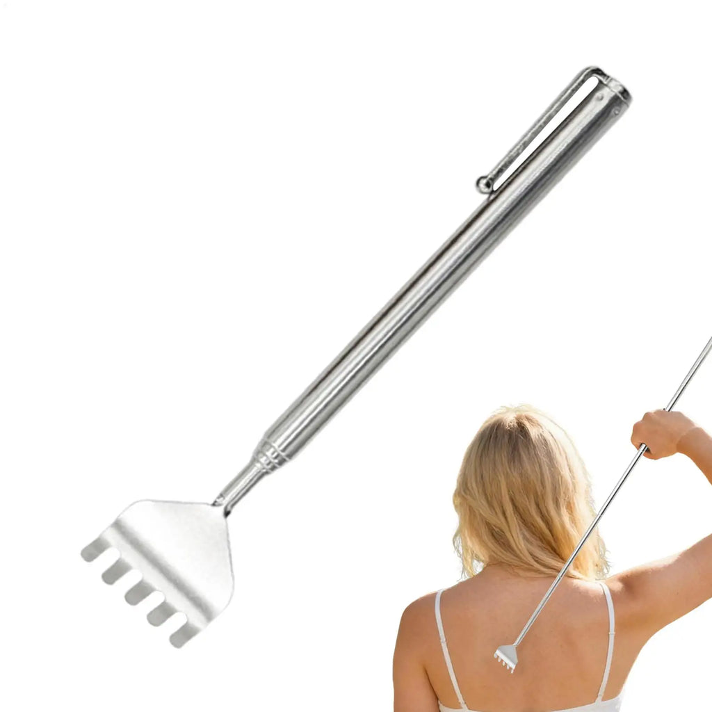1PC Extendable Back Scratcher Portable Telescoping Stainless Steel Back Scratchers Hand Massager Pocket Scratcher Tools Oasis Select