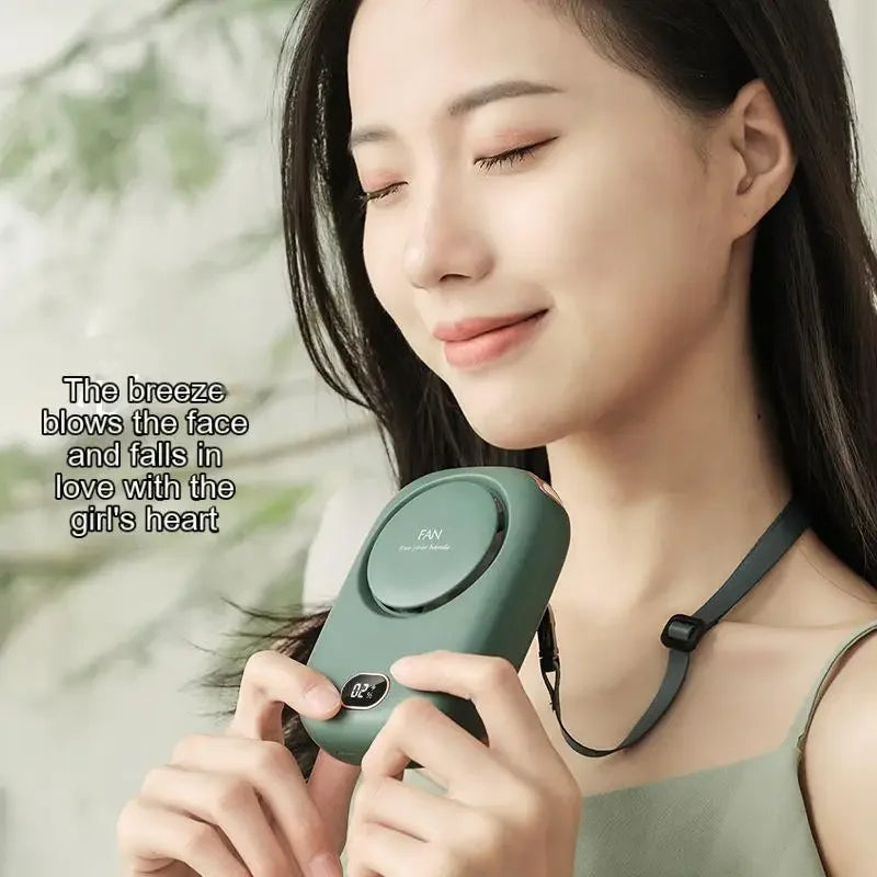URGGU Portable Bladeless Mini Fan – Rechargeable & Ultra Quiet