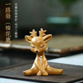Zisha Tea Pet Plum Blossom Deer Figurine Sculpture Cartoon One Way Tea Play Oasis Select Style 1