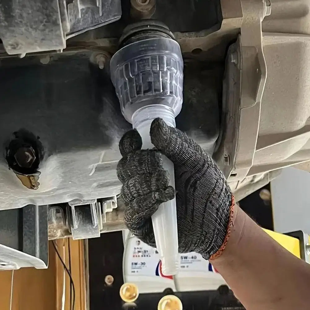 Universal Car Oil Funnel Filter Tool – Spill-Free Refueling