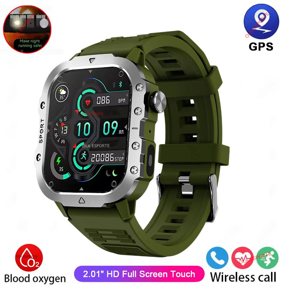 Ola Esporte HT30 Military GPS Smartwatch – Bluetooth & 5ATM