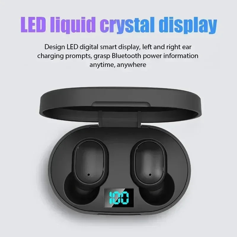 TWS E6S Bluetooth Earphones Wireless Bluetooth Headset Noise Cancelling Headsets With Microphone Headphones For Xiaomi Redmi Oasis Select
