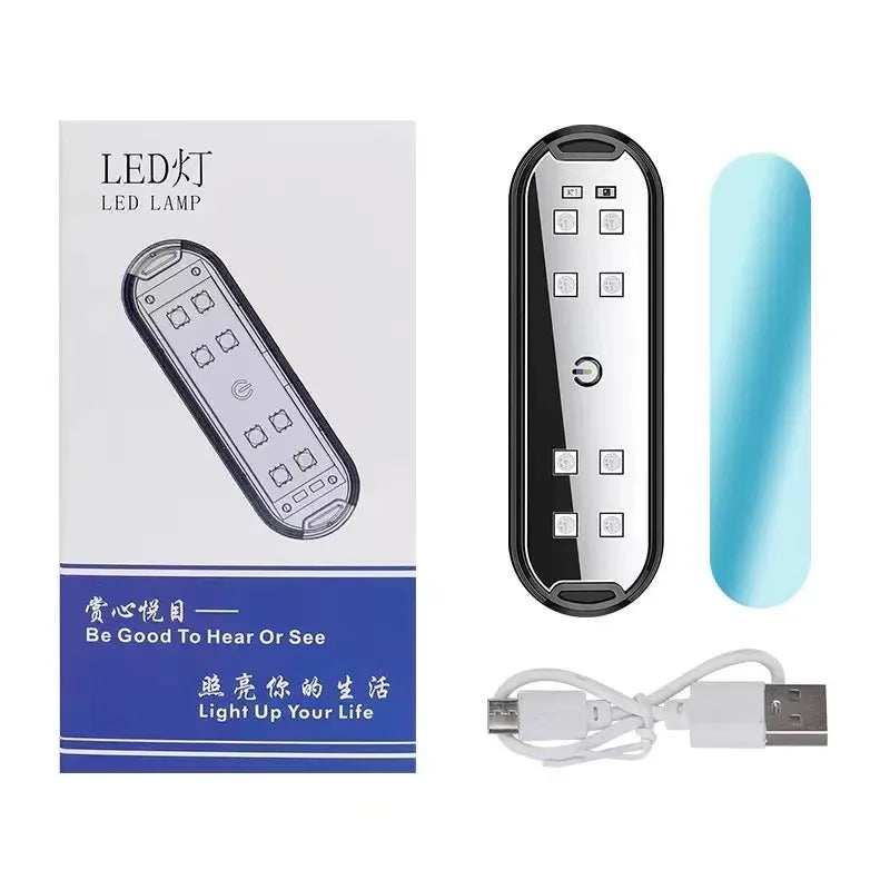 LED Car Door Welcome Lights | Magnetic 7-Color USB-C Rechargeable