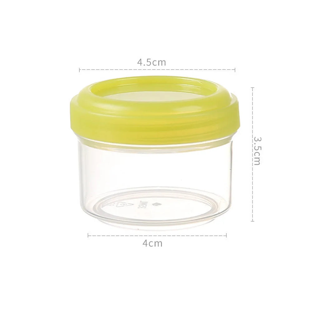 4Pcs 35ml Food Containers With Lids Stackable Plastic Storage Boxes For Sauce Condiment Snacks Kitchen Meal Prep Organization Oasis Select