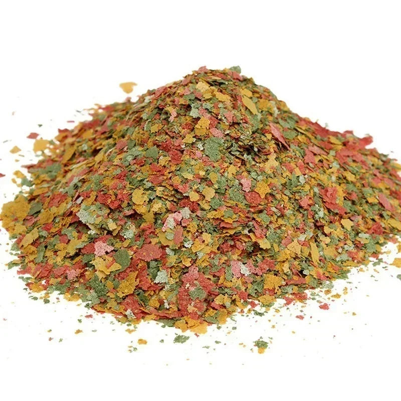 Small Tropical Ornamental Fish Feed Aquarium Fish Thin Slice Feed Fish Feed Seedling Growth Food Family Fishing Tools Oasis Select 100g