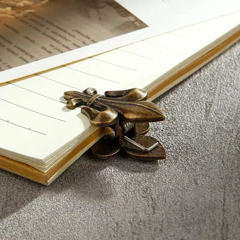 Iris Exclusive Retro Hand Account Clip Zinc Alloy Student Office Long Tail Folder Sticky Note Storage Clip Oasis Select