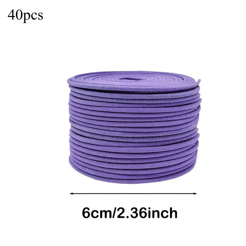 Mixed Fragrance Incense Sticks Spiral Shape Coil Incense Lemon Rose Jasmine Lavender Orange, 3-4 Hours Burn Time, Mild Fragrance Oasis Select lavender