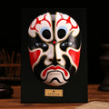 Restaurant Decoration Five Way God of Wealth Facial Decoration Pendant Sichuan Drama Chinese Style Wall Decoration Oasis Select net 28cm x 19cm