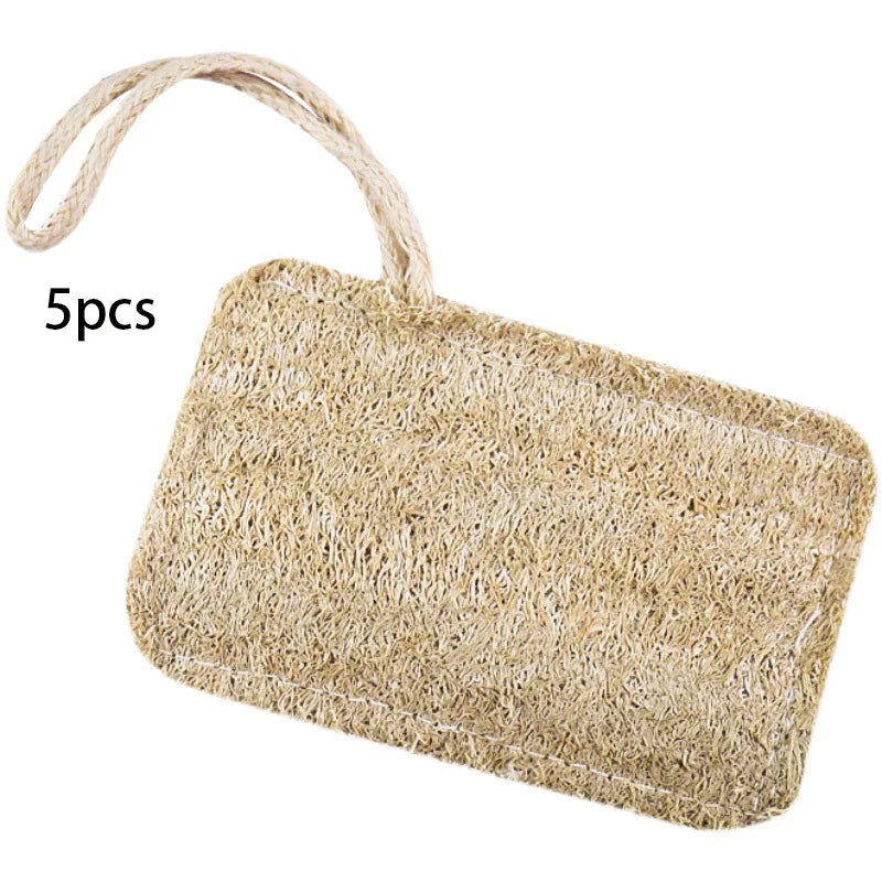 Natural Luffa Sponge for Dishes 3-Pack Eco-Friendly Kitchen Scrubber Non-Stick Oil Stain Removal Durable Dishwashing Pad Pot Pan Oasis Select 5pcs