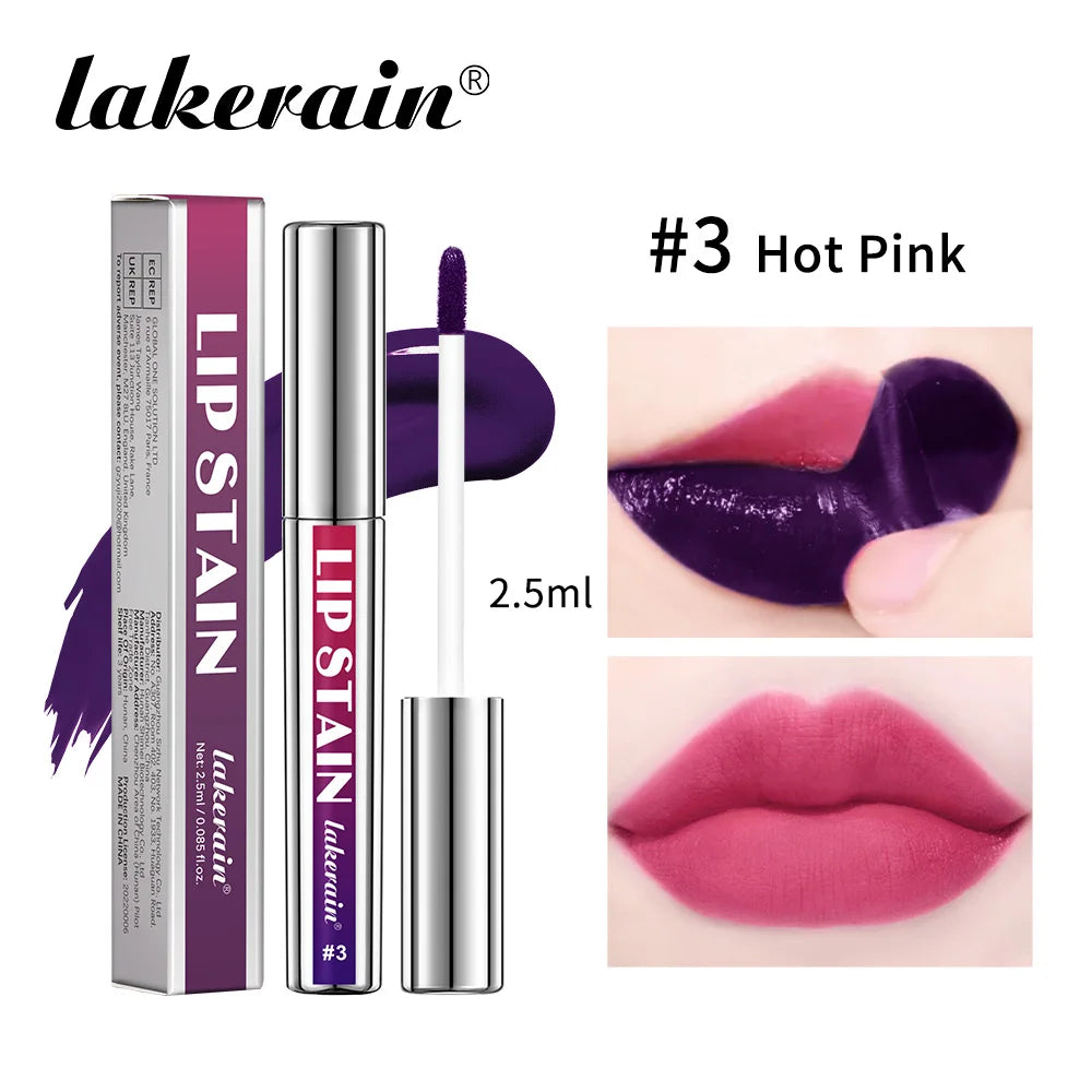 3Color Metallic Lip Stain Peel Off Long Lasting Waterproof Pink Lip Tint Proof Natural No Fading Lip Gloss Cosmetic Women's Gift Oasis Select 3