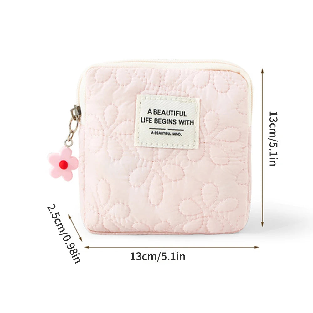 Women's Mini Travel Cosmetic Bag – Makeup & Card Organizer