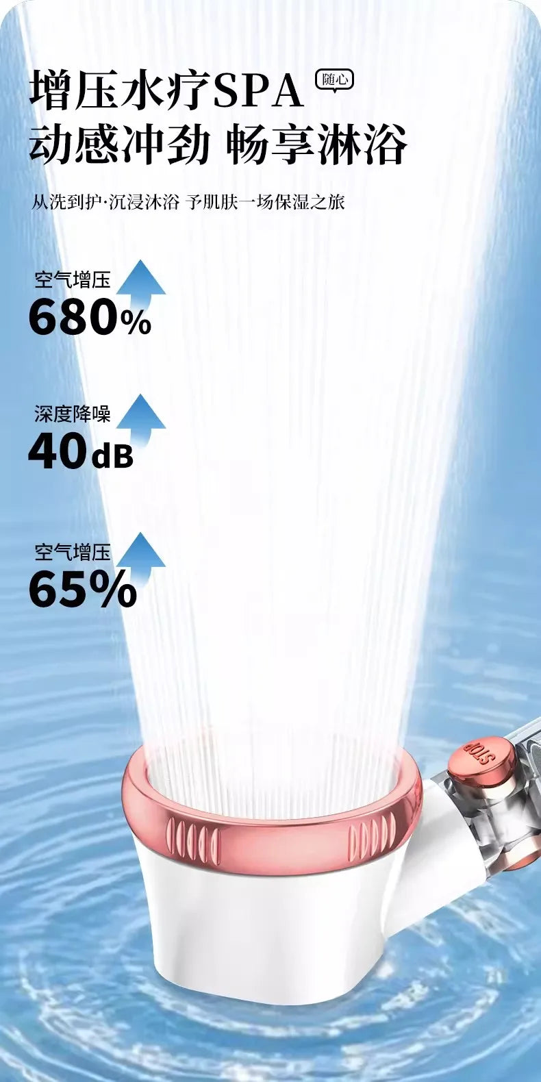 Strong Filtration Chlorine Removal 3 Modes Shower Head Water Saving Spray Nozzles Big Boost Shower Set Bathroom Accessories Oasis Select