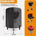 For Raweao Kettle BBQ Cover For Weber 57Cm Waterproof Barbecue Cover Round BBQ Outdoor Cooking Cover Oasis Select BBQ Cover
