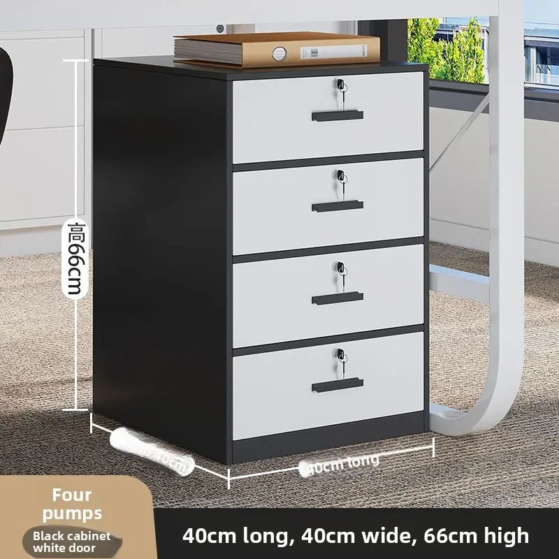 Multi-functional File cabinet with lock Office wooden mobile storage cabinet Drawer cabinet with wheel Oasis Select 40cmC