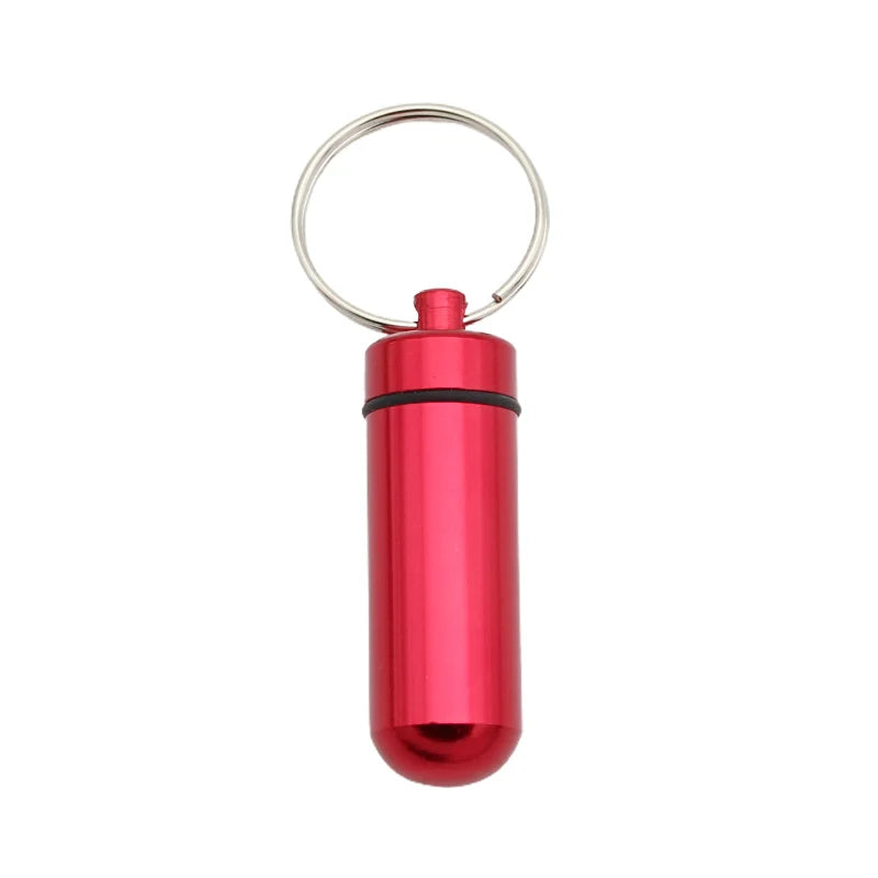 EDC Waterproof Capsule Keychain Case – Aluminum Pill & Gear Pod