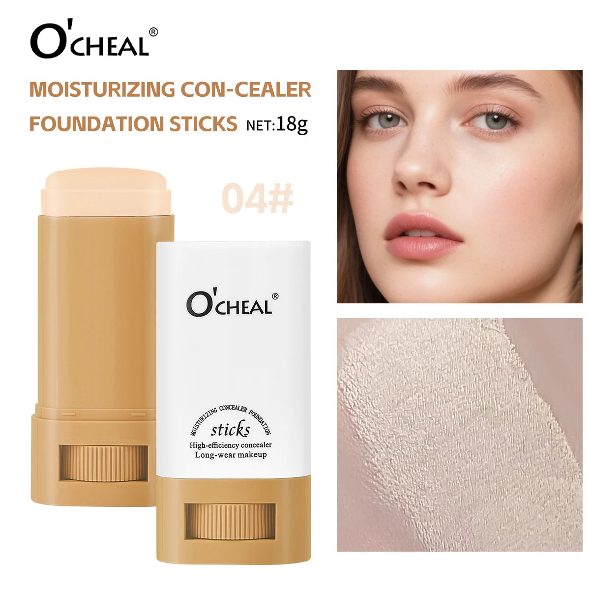O'Cheal Contour Foundation Stick – Concealer & Bronzer Makeup