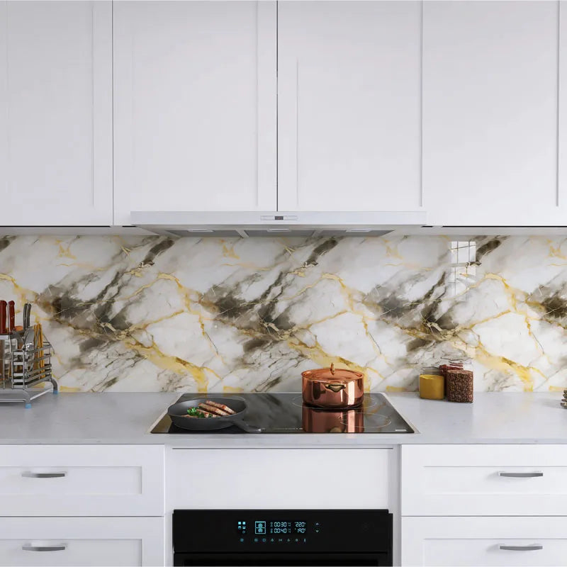 Thickening Decorative Walls Paper Wall Stickers Wallpaper for Kitchen Cooking Bench 40cm Waterproof and Oil Proof Adhesive Home Oasis Select