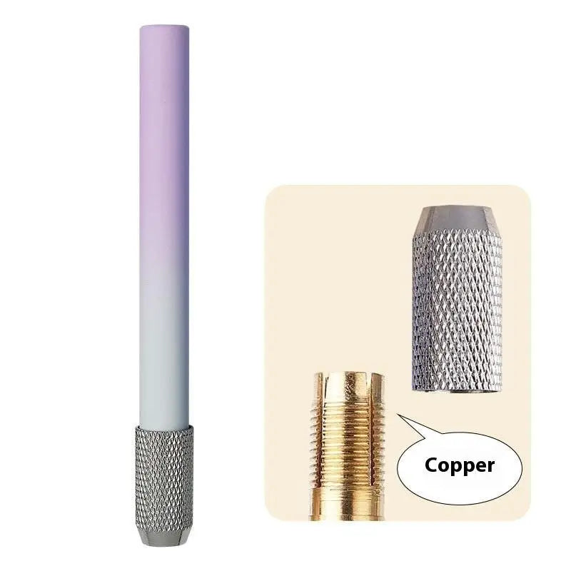 1Pcs Writing Metal Color Rod Adjustable Single Head Pencil Extender Holder Sketch School Painting Art Write Tool Oasis Select Light purple