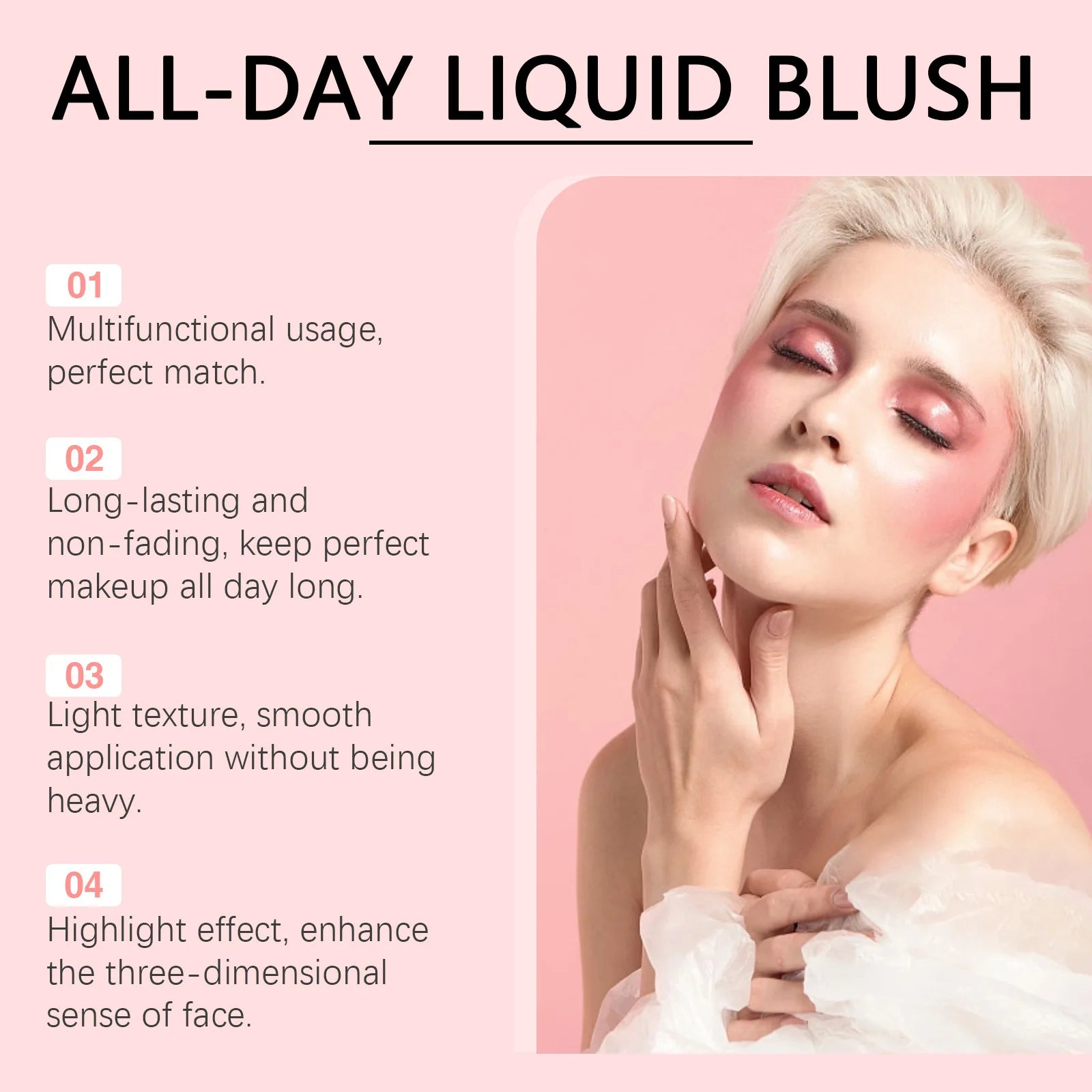 Liquid Blush Stick – Waterproof Cheek & Lip Tint | Long-Lasting Liquid Blush Stick Oasis Select