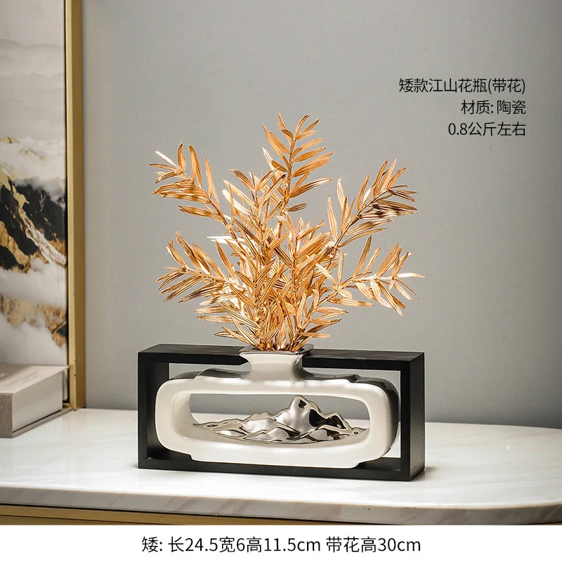 New Chinese Home Living Room Rockery Light Luxury Decoration Porch TV Cabinet Wine Cabinet Creative Fortune Adornment Oasis Select G