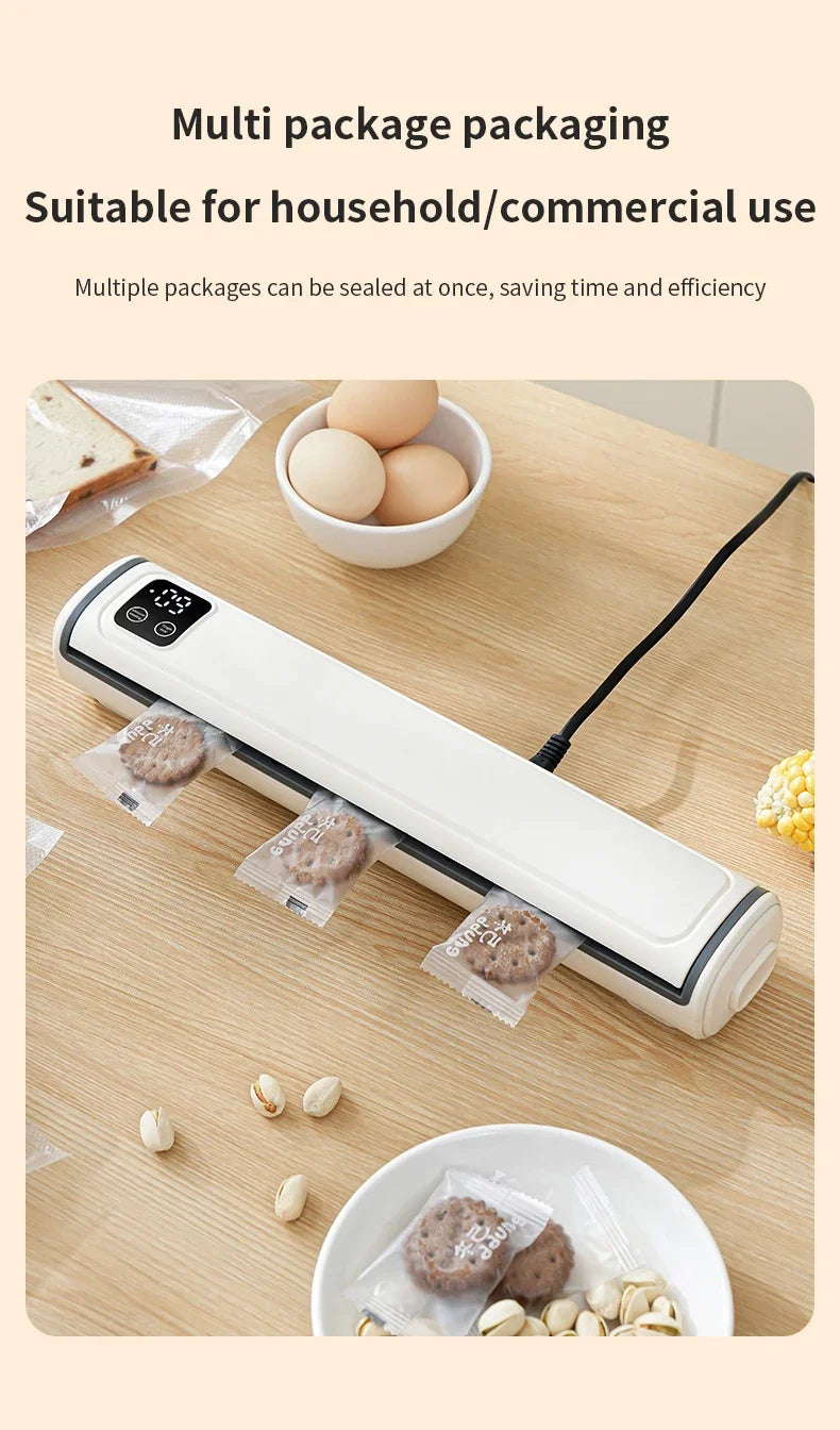 Portable Vacuum Sealer Machine | Dry & Wet Food + Bags