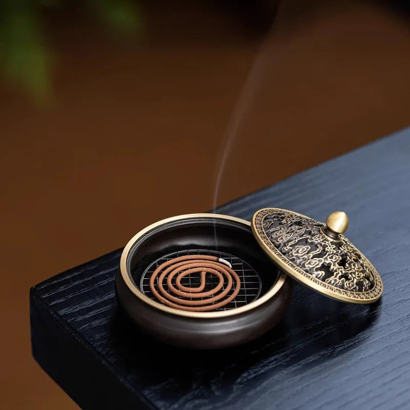Incense Burners for Home Use Indoor Tea Ceremony Niche High-end Brass Suitable for Burning Incense and Decorating Homes Oasis Select