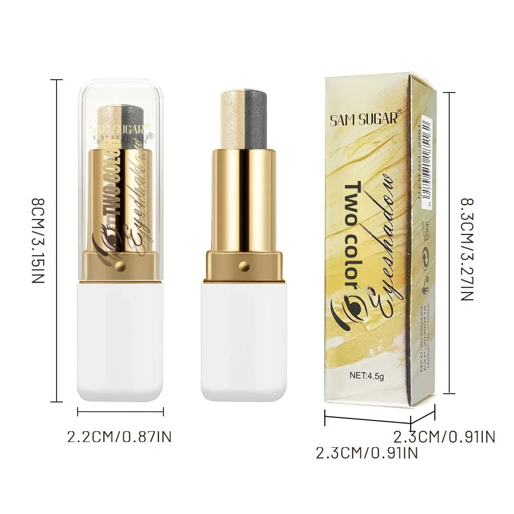 SAM SUGAR Two-Tone Eyeshadow Stick – Shimmer, Waterproof
