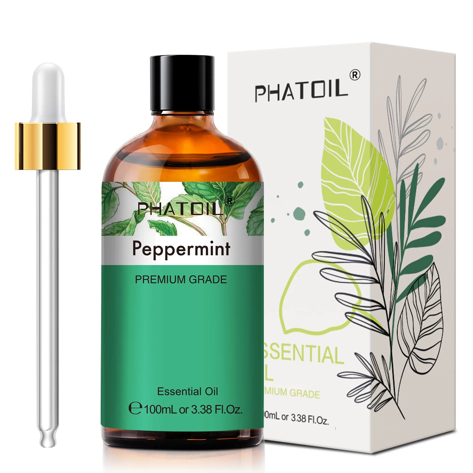 PHATOIL 100ml Pure Essential Oils – Lavender, Eucalyptus & More