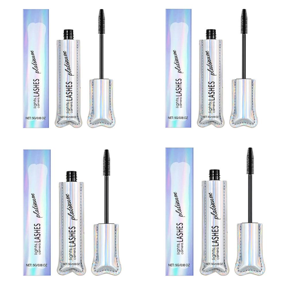 Black Mascara Eyelashes Silky Lengthening Makeup Waterproof Sweat-proof Fast Dry Defining Long Lasting Natural Mascara Cosmetics Oasis Select 4 X 5g boxed