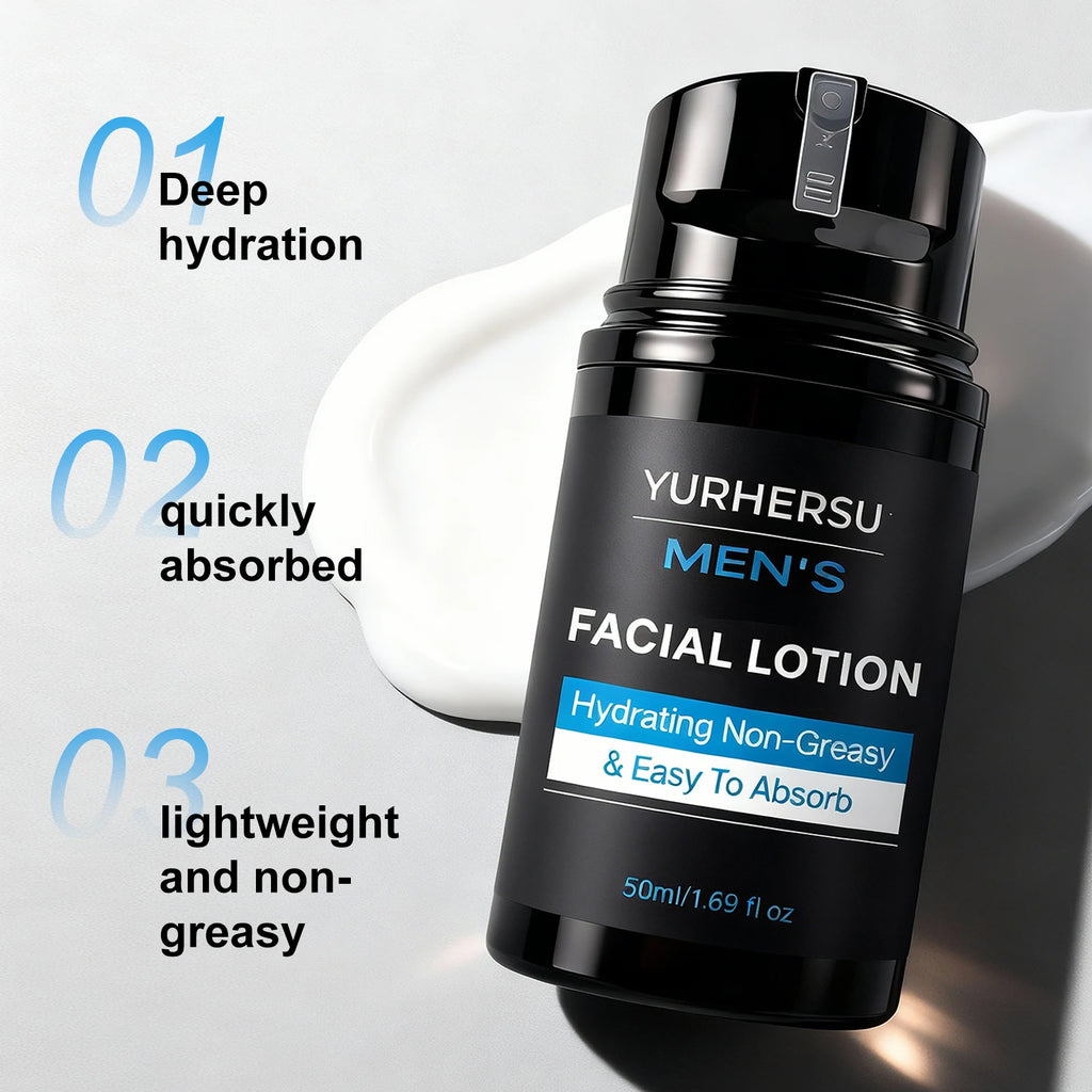 YURHERSU Men's Niacinamide Moisturizing Face & Body Lotion 50ml Men's Face Moisturizer Oasis Select