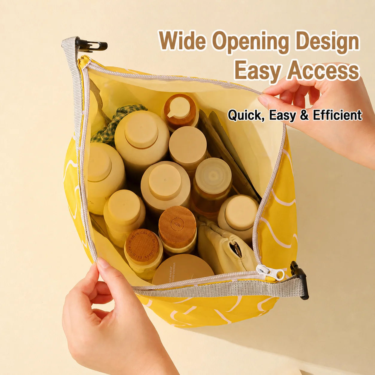 New Waterproof Toiletry Bag Travel Essential Cartoon Portable Handheld Anti-Fouling Storage Bag Multi-Functional Storage Oasis Select