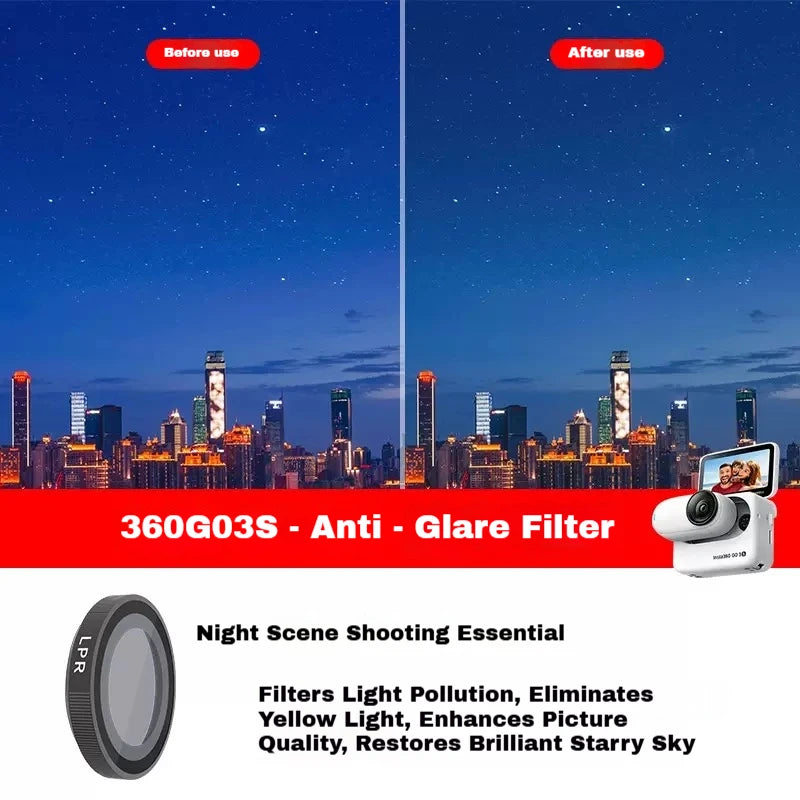 Insta360 GO 3S Filter Set – UV, CPL, ND8/16/32/64 Glass