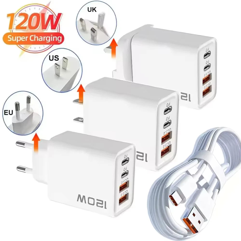 Fast Charging Quick Charger PD USB Type-C Wall Adapter for iPhone 16/15/14 Xiaomi Huawei Redmi Oneplus -Phone Charger Oasis Select