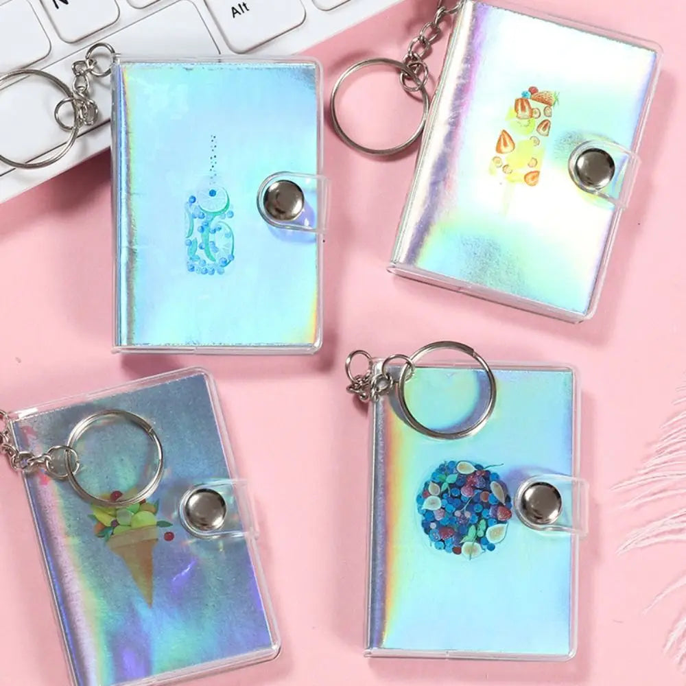 Journal Planner Notebook Keychain Small Book Hanging Mini Notebook Pocket Random Pattern Keychain with Notepad Student Class Oasis Select Fruit 1pc