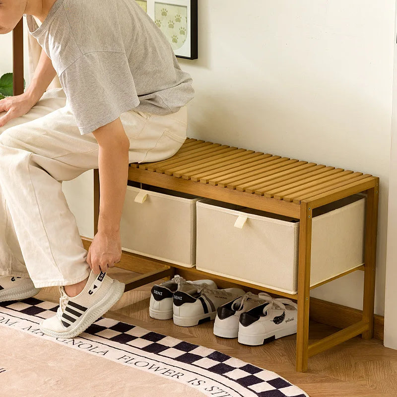 Shoe rack, multi-layer shoe changing stool at the entrance of the home, new indoor entrance, dustproof and easy storage Oasis Select