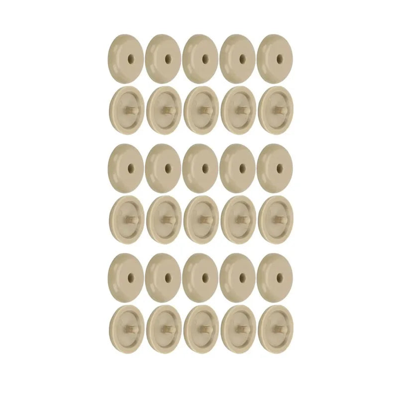 5-20pairs Car Safety Seat Belt Limit Buckle Clip Retainer Seatbelt StopButton Black Gray Beige Button Auto Interior Accessories Oasis Select 15pairs beige