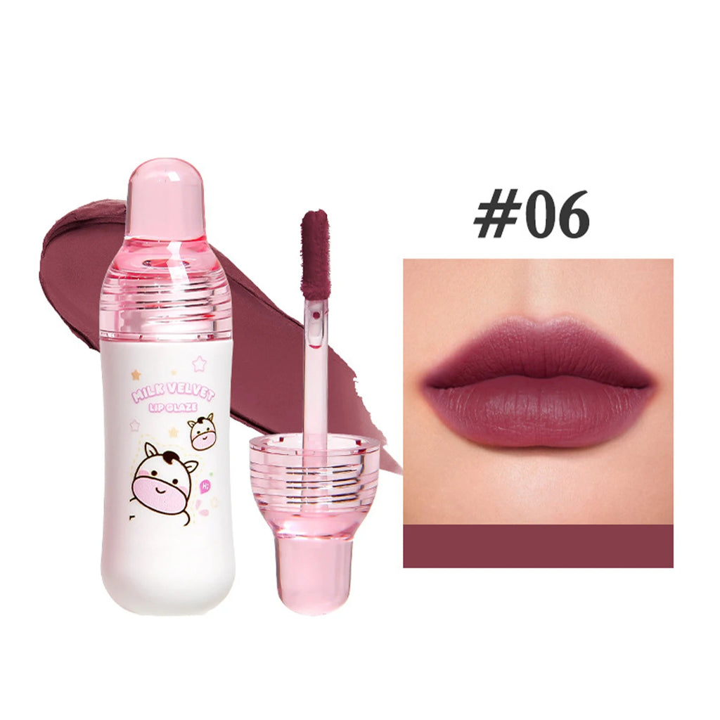 Velvet Matte Lip Gloss Set – 10 Shades, Non-Stick & Long-Lasting